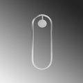 Oval LED Metal Aplik - Krom