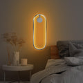 Oval LED Metal Aplik - Krom