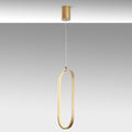 Oval LED Metal Tekli Sarkıt - Altın