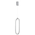 Oval LED Metal Tekli Sarkıt - Beyaz