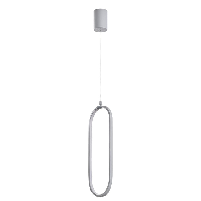 Oval LED Metal Tekli Sarkıt - Beyaz