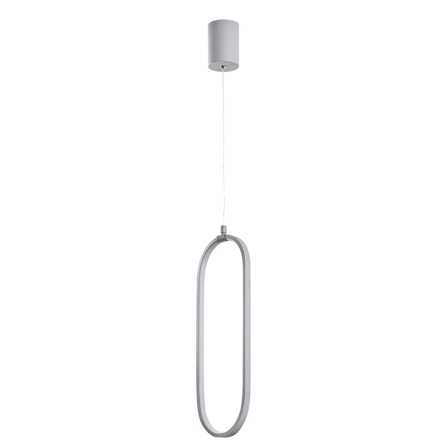 Oval LED Metal Tekli Sarkıt - Beyaz