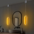 Oval LED Metal Tekli Sarkıt - Beyaz