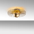 Tel Kafes Metal Plafonyer - Altin