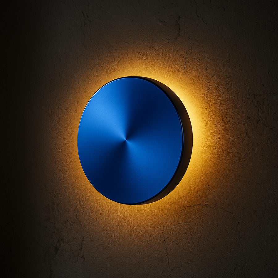 Mavi LED Metal Sivama Tekli Aplik - Mavi
