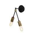 V-Kollu İkili Metal Aplik - Siyah