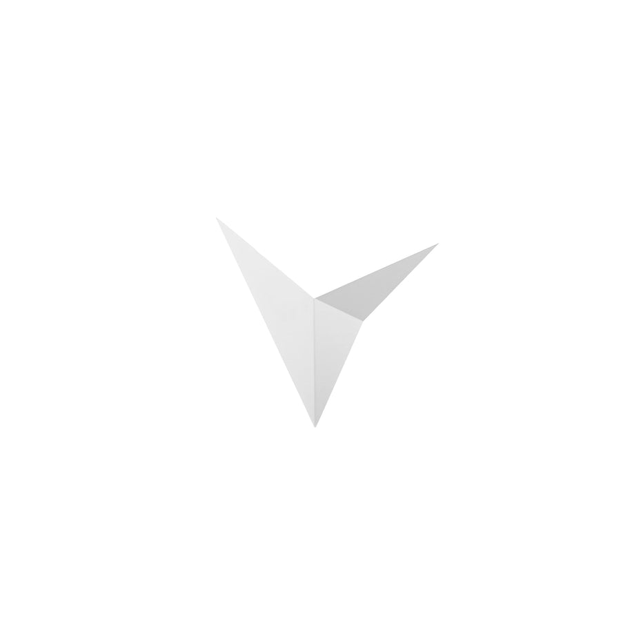Geometrik Metal Tekli Duvar Apliği - Beyaz