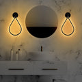 Damla Metal LED Aplik - Siyah