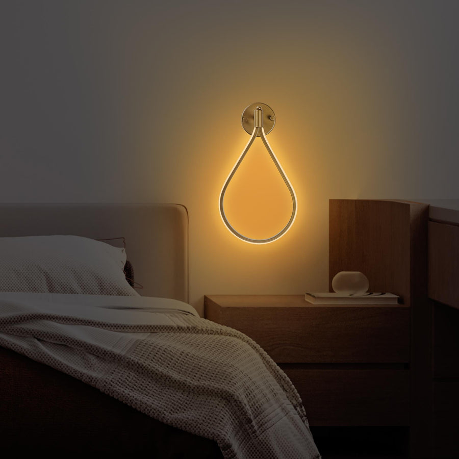 Damla Metal LED Aplik - Altın