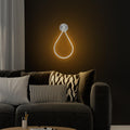 Damla Metal LED Aplik - Gümüş