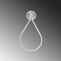 Damla Metal LED Aplik - Gümüş