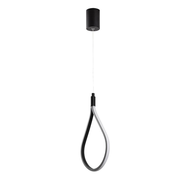 Damla Metal LED Tekli Sarkıt - Siyah