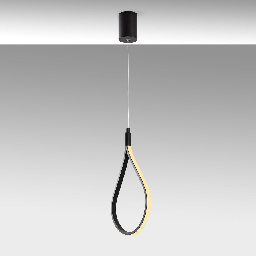 Damla Metal LED Tekli Sarkıt - Siyah