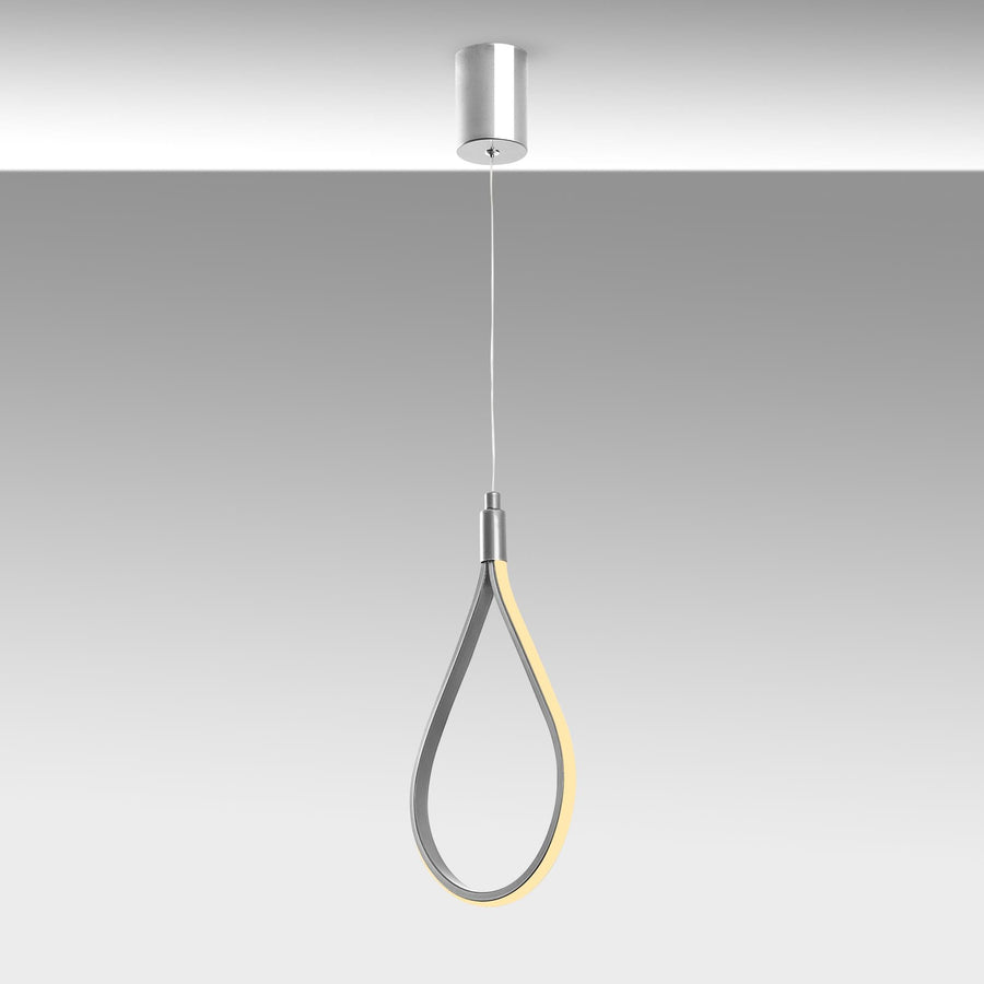 Damla Metal LED Tekli Sarkıt - Gümüş