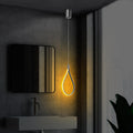 Damla Metal LED Tekli Sarkıt - Gümüş