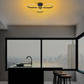 Yonca Metal LED Plafonyer - Siyah