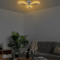 Yonca Metal LED Plafonyer - Gümüş