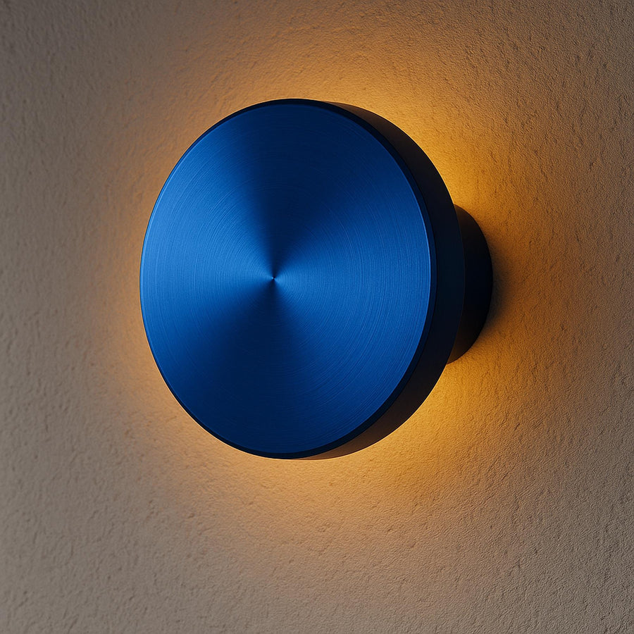 Mavi LED Metal Sivama Tekli Aplik - Mavi