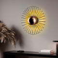 Starburst Tel Metal Duvar Apligi Buyuk - Siyah