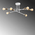Sputnik 6'lı Metal Plafonyer - Beyaz