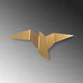 Origami Kuş Büyük Boy LED Aplik - Altin