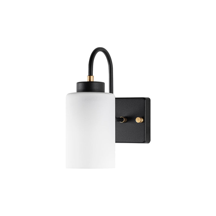 Silindir Camli Metal Aplik - Siyah