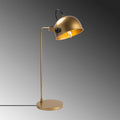 Metal Sıvama Tekli Masa Lambası Altın