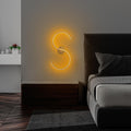 S Form LED Tekli Aplik Metal - Altin