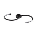 S Form LED Plafonyer Metal - Siyah
