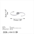 Spiral Metal Plafonyer - Gri