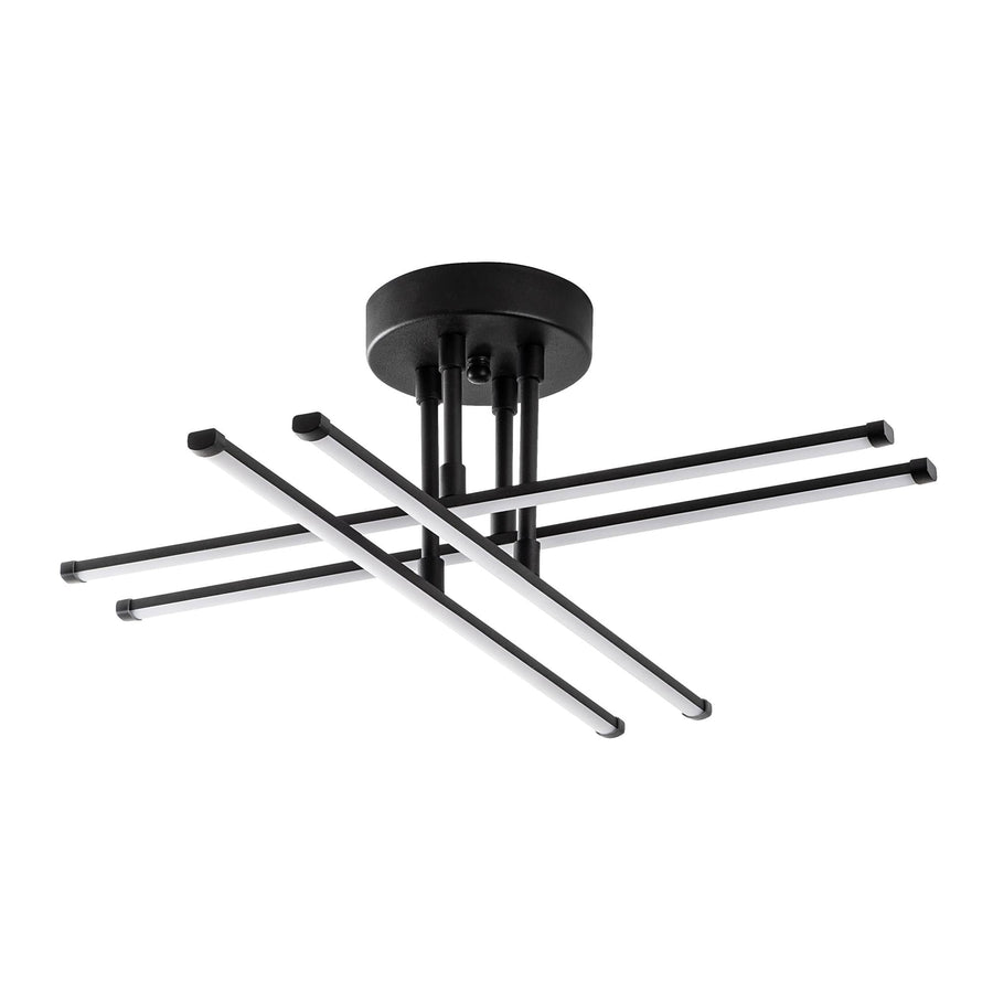 Çubuk Çapraz Metal Plafonyer - Siyah