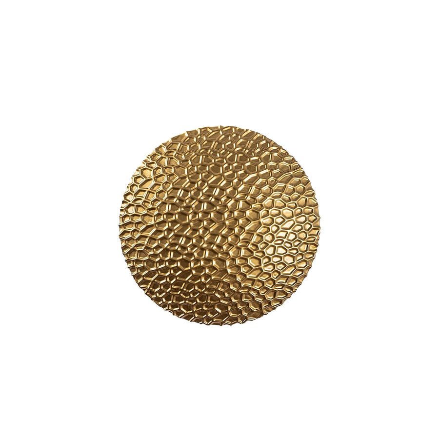 Dokulu Oval Altın Aplik - Altın