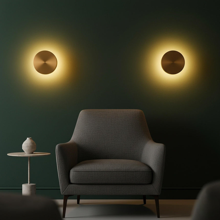 Altin LED Metal Sivama Tekli Aplik - Altin