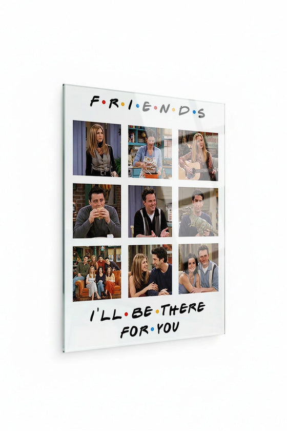 Friends Konseptli Kişiye Özel Cam Tablo