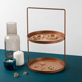 2 Katli Metal Taki Standi - Bakir