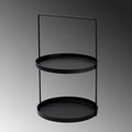 2 Katli Metal Taki Standi - Siyah