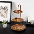 3 Katli Metal Taki Standi - Bakir