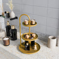 3 Katli Metal Taki Standi - Altin
