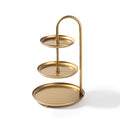 3 Katli Metal Taki Standi - Altin