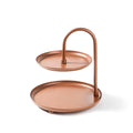 2 Katli Yuvarlak Metal Taki Standi - Bakir