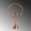 Halka Metal Tealight Mumluk - Bakir