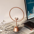 Halka Metal Tealight Mumluk - Bakir
