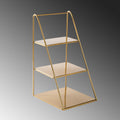Altin Metal 3 Katli Taki ve Duzenleme Standi - Altin