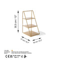 Altin Metal 3 Katli Taki ve Duzenleme Standi - Altin