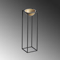 Siyah-Altın Metal Saksılık Stand - Siyah