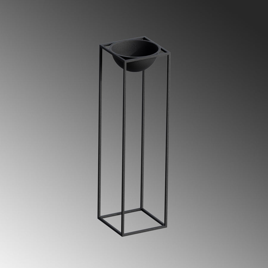 Siyah Metal Saksılık Stand - Siyah