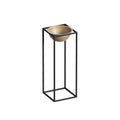 Siyah-Altın Metal Saksılık Stand Kısa - Siyah