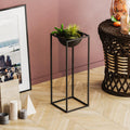 Siyah Metal Saksılık Stand Kısa - Siyah