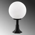 Küre Bahçe Metal Bollard Armatür - Siyah