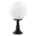 Küre Bahçe Metal Bollard Armatür - Siyah